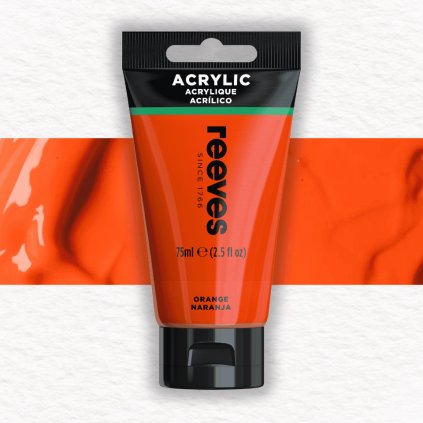 AKRYLOVÁ FARBA - REEVES - 75 ML | 03 ORANGE