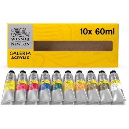 WINSOR & NEWTON GALERIA - AKRYLOVÉ FARBY - SADA 10X60 ML