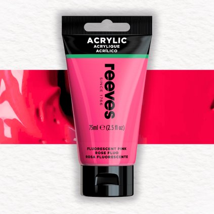 AKRYLOVÁ FARBA - REEVES - 75 ML | 20 FLUORESCENT PINK