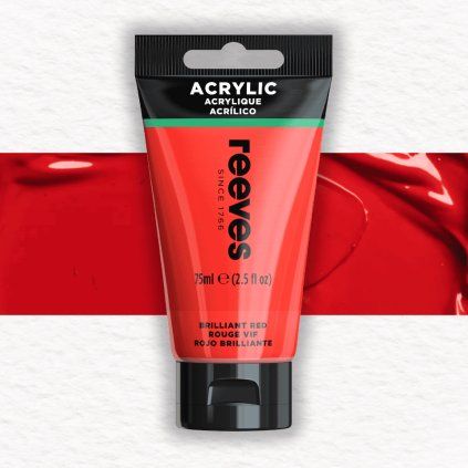 Reeves akrylová farba 75 ml | 04 Briliant Red