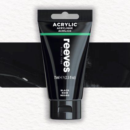 Reeves akrylová farba 75 ml | 15 Black