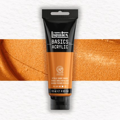 AKRYLOVÁ FARBA - LIQUITEX - BASICS ACRYLIC - 118 ML | 344 METALLIC BURNT ORANGE