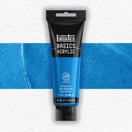 AKRYLOVÁ FARBA - LIQUITEX - BASICS ACRYLIC - 118 ML | 341 METALLIC BLUE