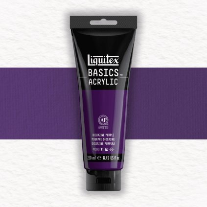 AKRYLOVÁ FARBA - LIQUITEX - BASICS ACRYLIC - 250 ML | 186 DIOXAZINE PURPLE