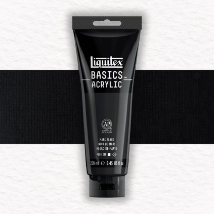AKRYLOVÁ FARBA - LIQUITEX - BASICS ACRYLIC - 250 ML | 276 MARS BLACK