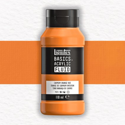 AKRYLOVÁ FARBA - LIQUITEX - BASICS ACRYLIC FLUID - 118 ML | 720 CADMIUM ORANGE HUE