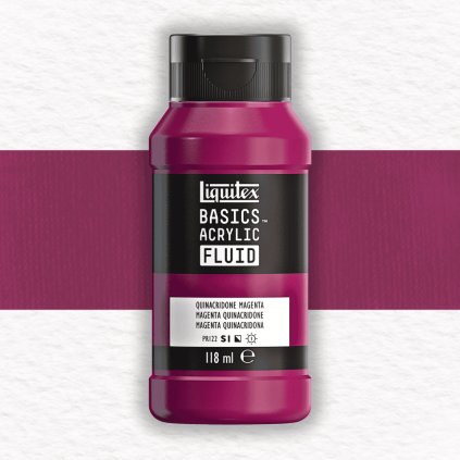 AKRYLOVÁ FARBA - LIQUITEX - BASICS ACRYLIC FLUID - 118 ML | 114 QUINACRIDONE MAGENTA