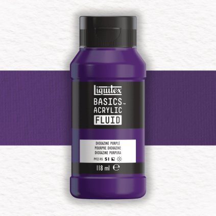 AKRYLOVÁ FARBA - LIQUITEX - BASICS ACRYLIC FLUID - 118 ML | 186 DIOXAZINE PURPLE