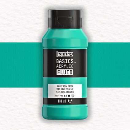 AKRYLOVÁ FARBA - LIQUITEX - BASICS ACRYLIC FLUID - 118 ML | 660 BRIGHT AQUA GREEN