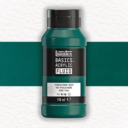 AKRYLOVÁ FARBA - LIQUITEX - BASICS ACRYLIC FLUID - 118 ML | 317 PHTHALOCYANINE GREEN