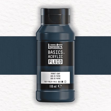 AKRYLOVÁ FARBA - LIQUITEX - BASICS ACRYLIC FLUID - 118 ML | 310 PAYNE'S GRAY