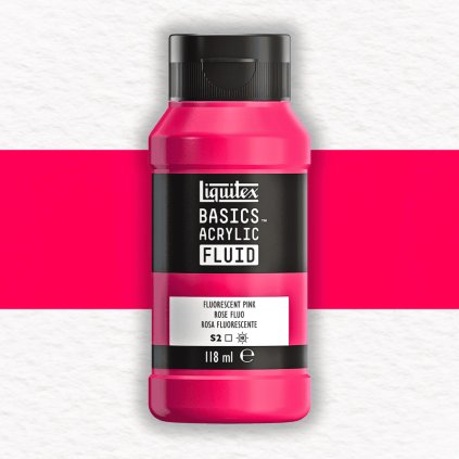 AKRYLOVÁ FARBA - LIQUITEX - BASICS ACRYLIC FLUID - 118 ML | 987 FLUORESCENT PINK