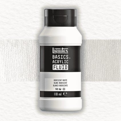 AKRYLOVÁ FARBA - LIQUITEX - BASICS ACRYLIC FLUID - 118 ML | 238 IRIDESCENT WHITE