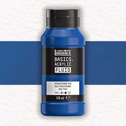 AKRYLOVÁ FARBA - LIQUITEX - BASICS ACRYLIC FLUID - 118 ML | 316 PHTHALOCYANINE BLUE