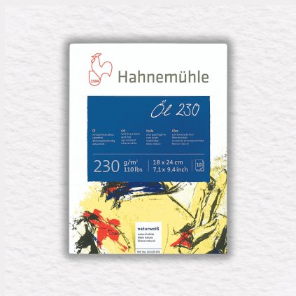 BLOK NA OLEJOVÉ FARBY - HAHNEMÜHLE - 230 GSM - 10 LISTOV | 18x24 CM