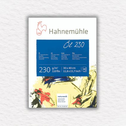 BLOK NA OLEJOVÉ FARBY - HAHNEMÜHLE - 230 GSM - 10 LISTOV | 30x40 CM