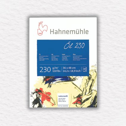 BLOK NA OLEJOVÉ FARBY - HAHNEMÜHLE - 230 GSM - 10 LISTOV | 36x48 CM
