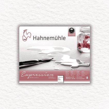 AKVARELOVÝ BLOK - HAHNEMÜHLE - EXPRESSION - 100 % BAVLNA - 300 GSM - COLD PRESSED - 20 LISTOV | 24x30 CM