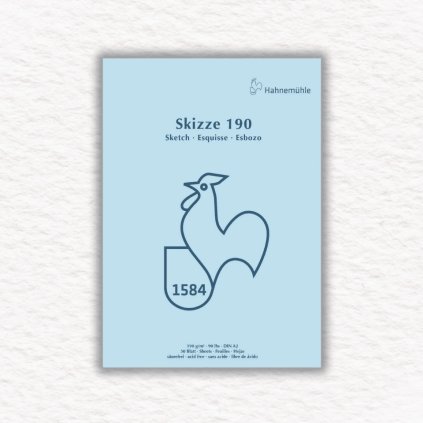 SKICÁR - HAHNEMÜHLE 1584 - LEPENÁ VÄZBA - 190 GSM - 50 LISTOV | A2