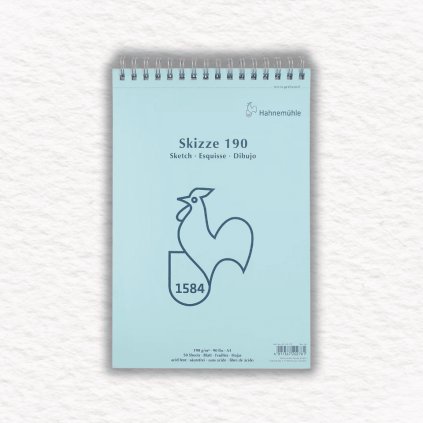 SKICÁR - HAHNEMÜHLE 1584 - ŠPIRÁLOVÁ VÄZBA - 190 GSM - 50 LISTOV | A4