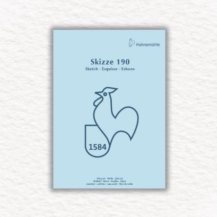 SKICÁR - HAHNEMÜHLE 1584 - LEPENÁ VÄZBA - 190 GSM - 50 LISTOV | A4