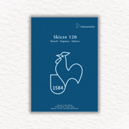SKICÁR - HAHNEMÜHLE 1584 - LEPENÁ VÄZBA - 120 GSM - 50 LISTOV | A2