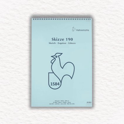 SKICÁR - HAHNEMÜHLE 1584 - ŠPIRÁLOVÁ VÄZBA - 190 GSM - 50 LISTOV | A2