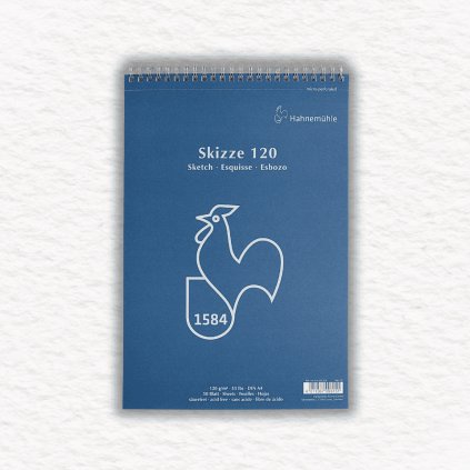 SKICÁR - HAHNEMÜHLE 1584 - ŠPIRÁLOVÁ VÄZBA - 120 GSM - 50 LISTOV | A4