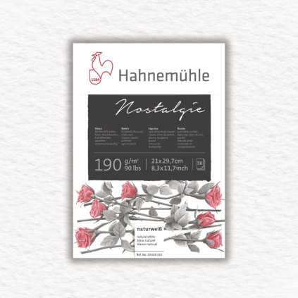 SKICÁR - HAHNEMÜHLE - NOSTALGIE - 190 GSM - LEPENÁ VÄZBA - 50 LISTOV | A4