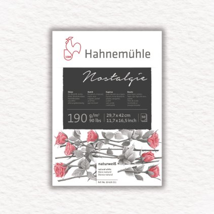 SKICÁR - HAHNEMÜHLE - NOSTALGIE - 190 GSM - LEPENÁ VÄZBA - 50 LISTOV | A3
