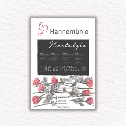 SKICÁR - HAHNEMÜHLE - NOSTALGIE - 190 GSM - LEPENÁ VÄZBA - 50 LISTOV | A2