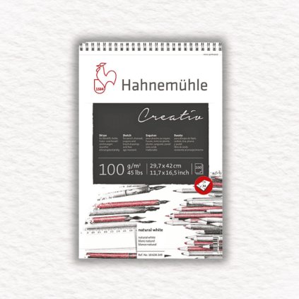 SKICÁR - HAHNEMÜHLE - CREATIV - ŠPIRÁLOVÁ VÄZBA - 100 GSM - 100 LISTOV | A3