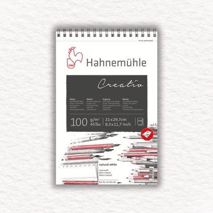 SKICÁR - HAHNEMÜHLE - CREATIV - ŠPIRÁLOVÁ VÄZBA - 100 GSM - 100 LISTOV | A4