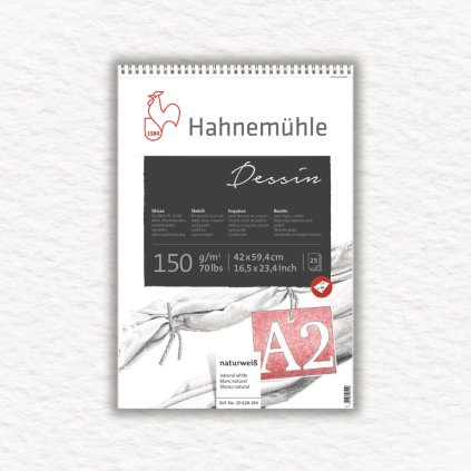 SKICÁR - HAHNEMÜHLE - DESSIN - ŠPIRÁLOVÁ VÄZBA - 150 GSM - 25 LISTOV | A2