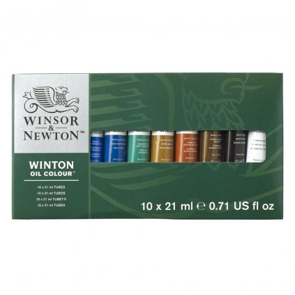 WINSOR & NEWTON WINTON - OLEJOVÉ FARBY - SADA - 10 X 21 ML