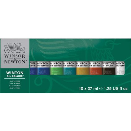 WINSOR & NEWTON WINTON - OLEJOVÉ FARBY - SADA 10 X 37 ML