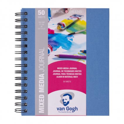 VAN GOGH - MIXED MEDIA JOURNAL - 160 GR/M2 - 50 LISTOV - A5