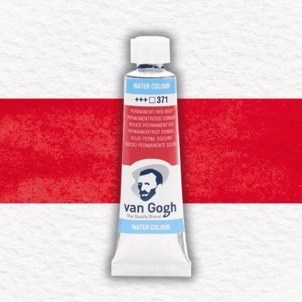 Van Gogh akvarelová farba - 10 ml | 371 Permanent Red Deep