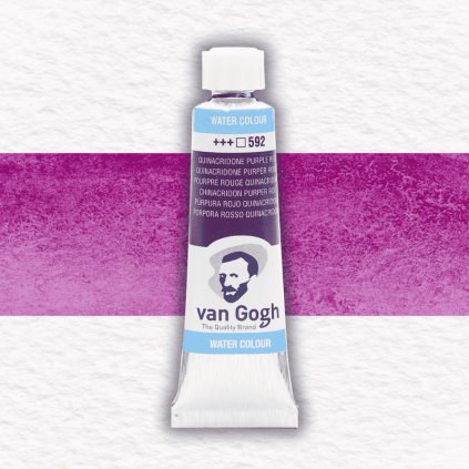 AKVARELOVÁ FARBA - VAN GOGH - 10 ML | 592 QUINACRIDONE PURPLE RED