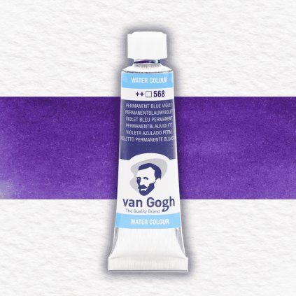 Van Gogh akvarelová farba - 10 ml | 568 Permanent Blue Violet