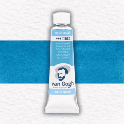 AKVARELOVÁ FARBA - VAN GOGH - 10 ML | 522 TURQUOISE BLUE