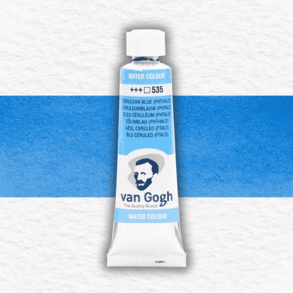 AKVARELOVÁ FARBA - VAN GOGH - 10 ML | 535 CERULEAN BLUE (PHTHALO)