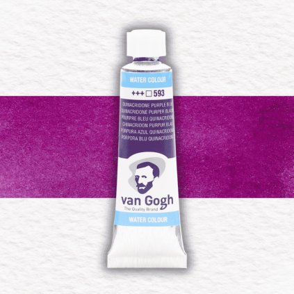 AKVARELOVÁ FARBA - VAN GOGH - 10 ML | 593 QUINACRIDONE PURPLE BLUISH