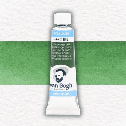 Van Gogh akvarelová farba - 10 ml | 645 Hooker Green Deep