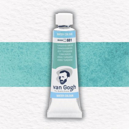 AKVARELOVÁ FARBA - VAN GOGH - 10 ML | 661 TURQUOISE GREEN