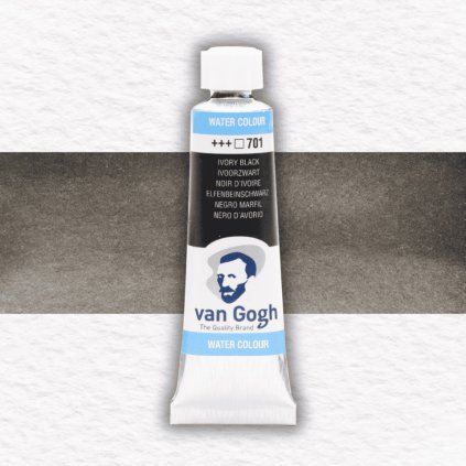 AKVARELOVÁ FARBA - VAN GOGH - 10 ML | 701 IVORY BLACK
