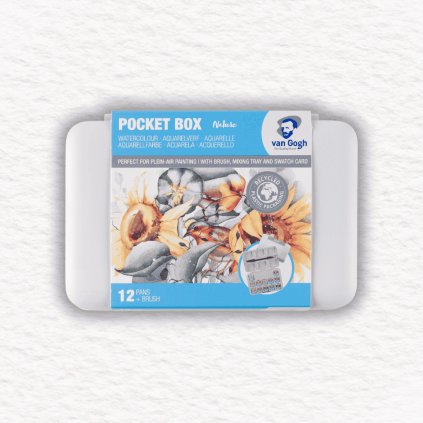 AKVARELOVÉ FARBY - VAN GOGH | SHADES OF NATURE | 12 POLPANVIČIEK + ŠTETEC