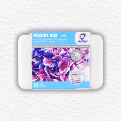 AKVARELOVÉ FARBY - VAN GOGH | PINKS & VIOLETS | 12 POLPANVIČIEK + ŠTETEC