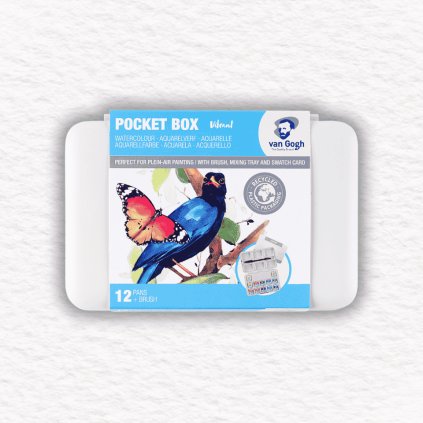 AKVARELOVÉ FARBY - VAN GOGH | VIBRANT COLOURS | 12 POLPANVIČIEK + ŠTETEC