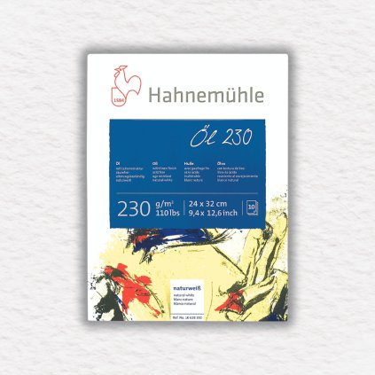 BLOK NA OLEJOVÉ FARBY - HAHNEMÜHLE - 230 GSM - 10 LISTOV | 24x32 CM